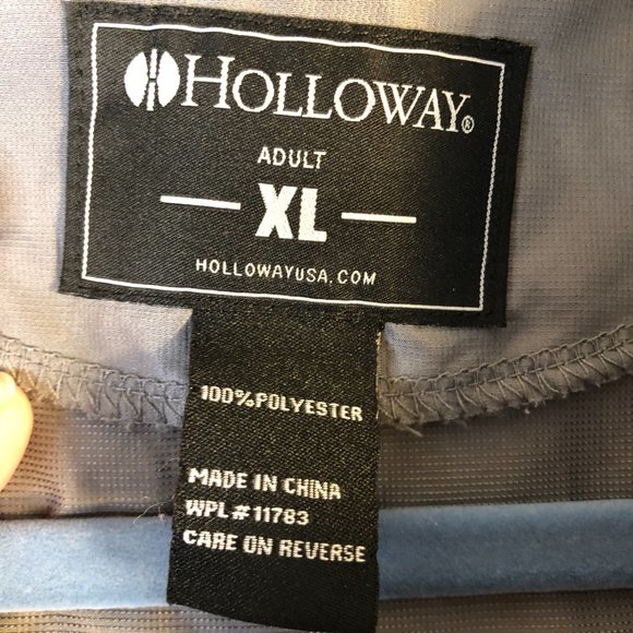 Holloway Men's XL Basketball 1/4 Zip Pullover Gray Jacket WPL 11783 - Picture 8 of 14